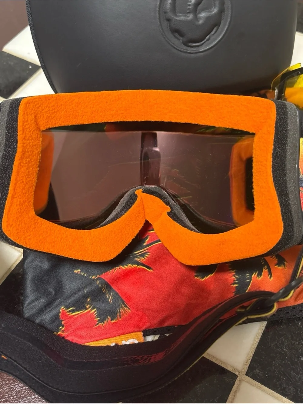SPY Optic Men's Orange Mirrored Snow Goggles